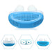 SILICONE MICRO ANTI-SNORING DEVICE - Indigo-Temple