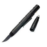 Tactical Pen With Glass Breaker/Knife/ Flashlight - Indigo-Temple