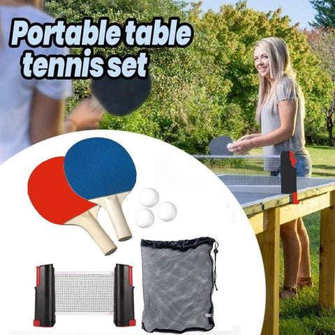 Trophy™ Ping Pong Set With Retractable Table Net