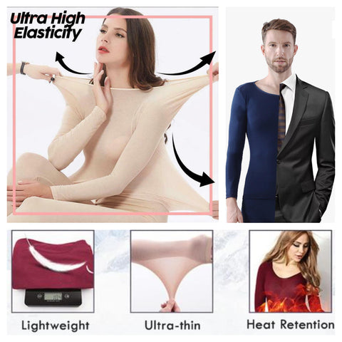 SecondSkin™ Ultra Elastic Thermal Underwear - Indigo-Temple