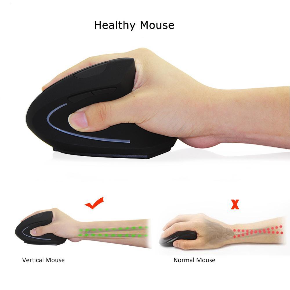 Wireless Ergonomic Vertical Mouse - Indigo-Temple