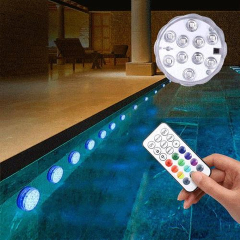Remote Controlled RGB LED Waterproof Pool Lights