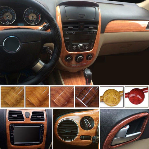Self Adhesive Car Interior Wood Grain PVC Sticker
